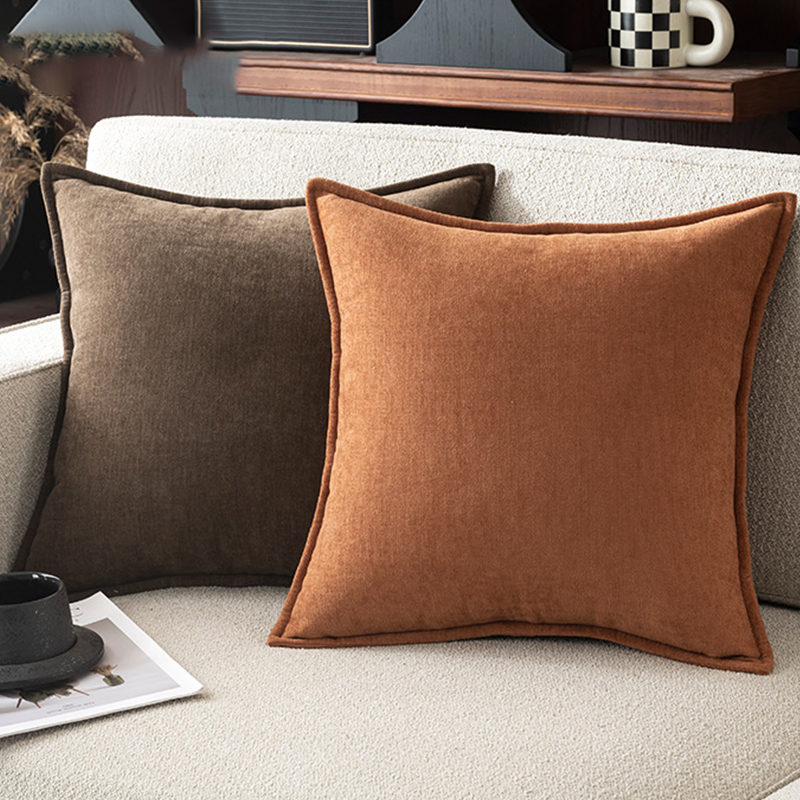 Pillow Cover 20X20 - Retro zachte chenille kussenhoezen met elegant