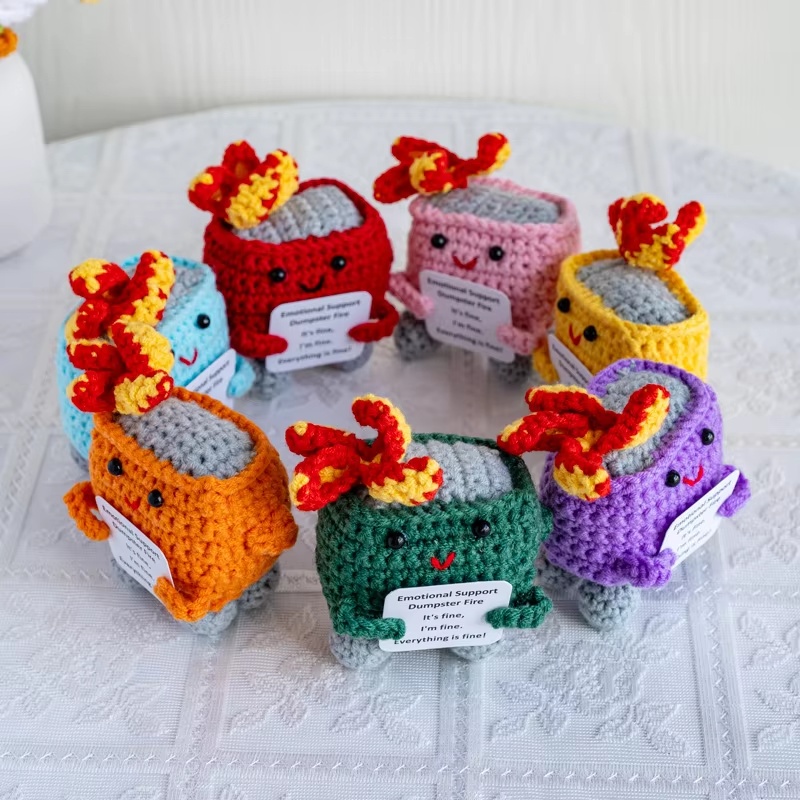 Home Textiles Today - Handgemaakte gehaakte dumpster vuurpop - schattig
