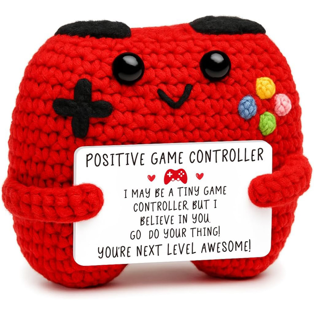 Home Textiles Today - Grappige emotionele ondersteuning positieve gehaakte gamecontroller