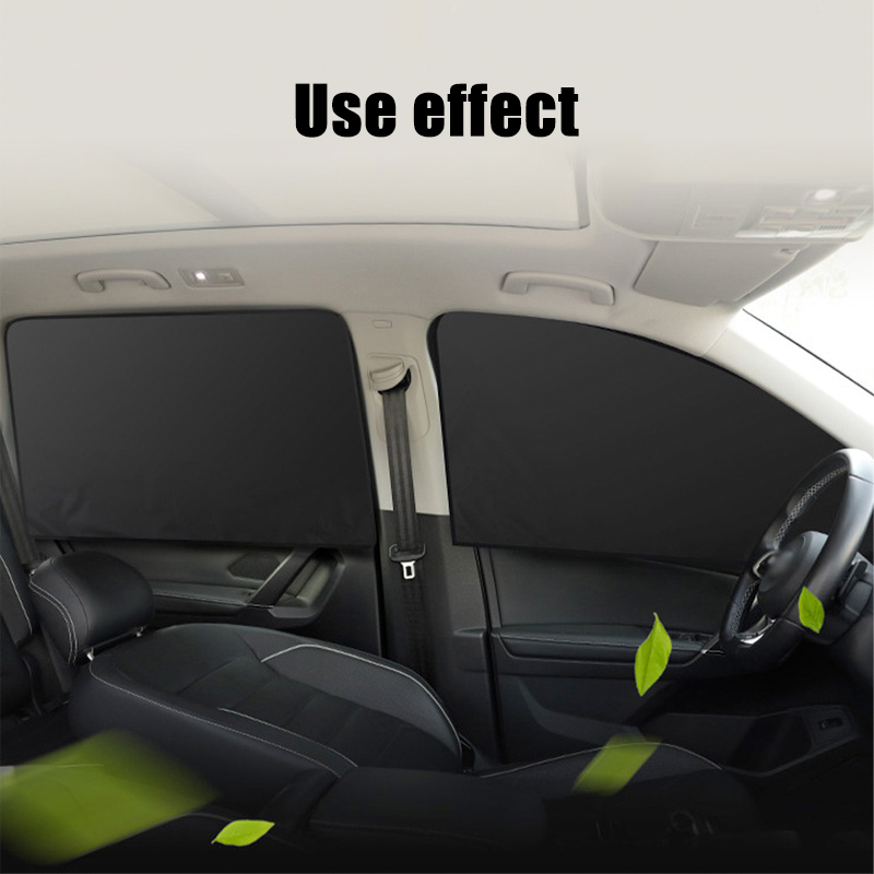 Home Textiles Curtains - Auto zijruit zonnescherm gordijn magnetisch UV-bescherming