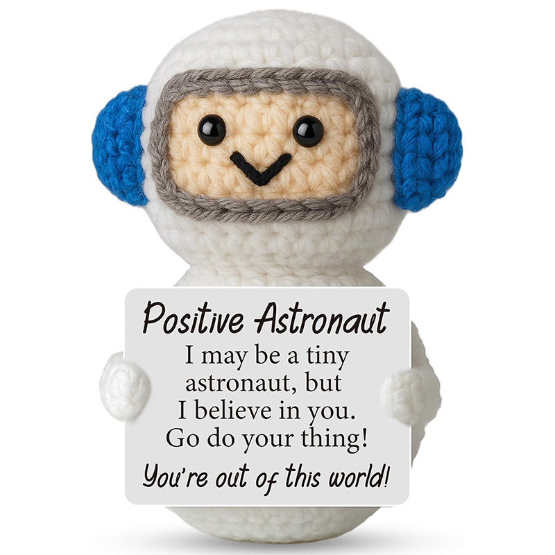 Home Textiles Today - Grappige positieve emotionele ondersteuning handgemaakte gehaakte