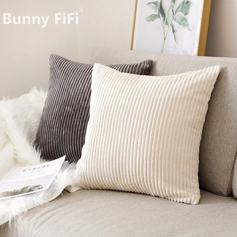 Pillow Cover 20X20 - Corduroy Gestreepte Kussenhoes 30x50/40/45/50/55/60 cm Zachte