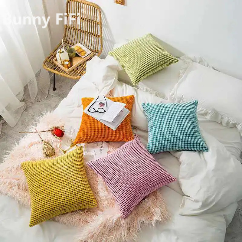 Zachte Corduroy Maïs Graan Hom - Pillow Cover 20X20 recensie en prijs