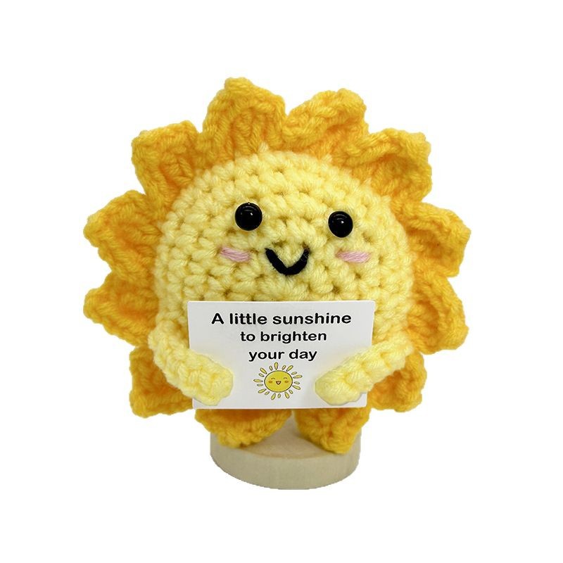 Grappige positieve gehaakte zo - Home Textiles Today recensie en prijs