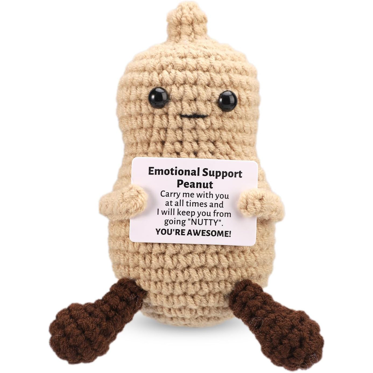 Grappige gehaakte pinda handge - Home Textiles Today recensie en prijs