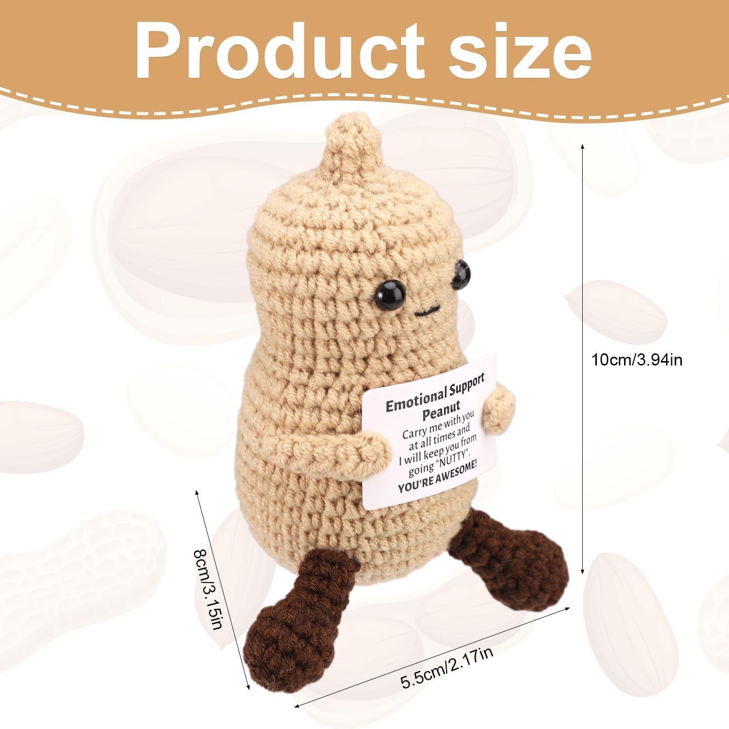 Grappige gehaakte pinda handge - Home Textiles Today recensie en prijs