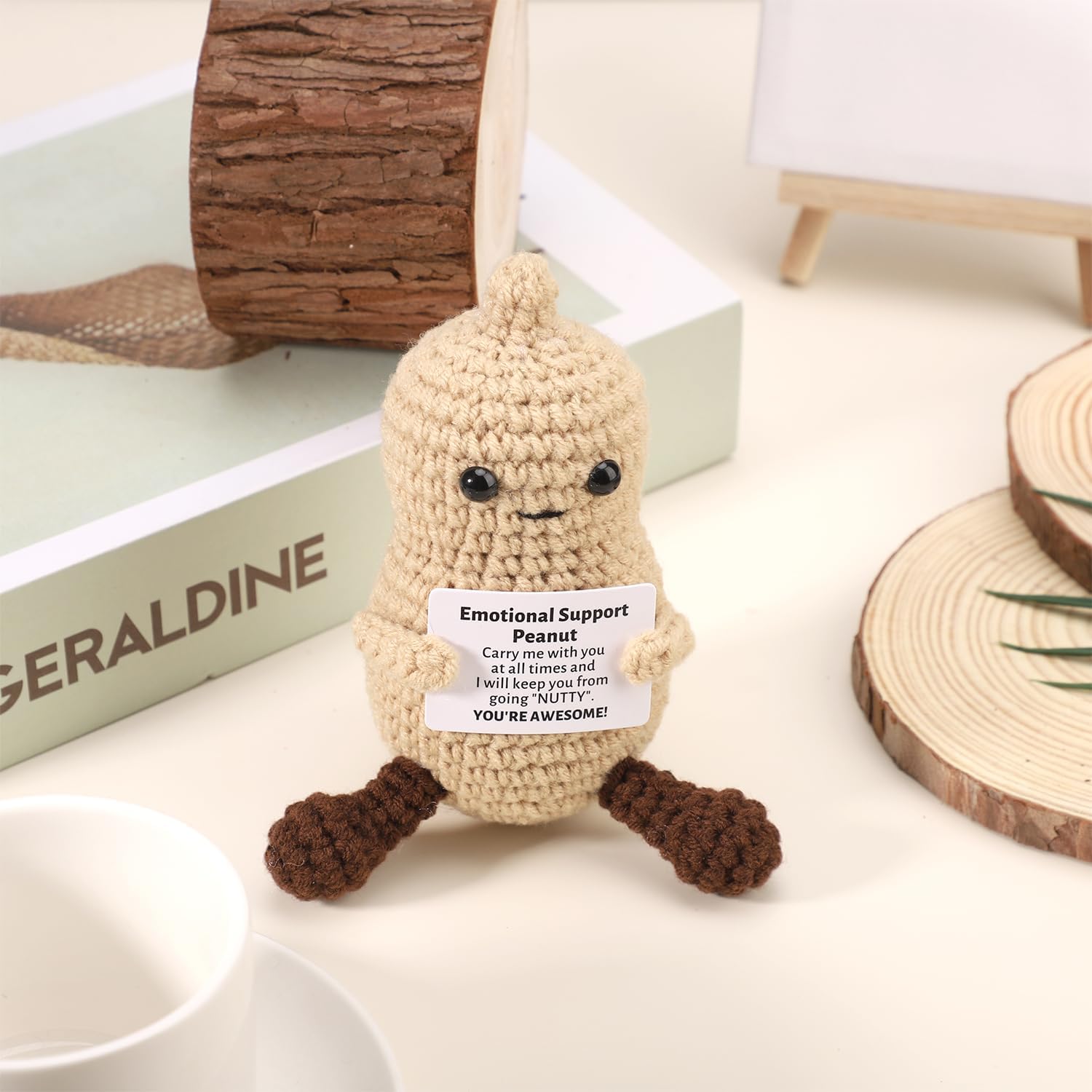 Grappige gehaakte pinda handge - Home Textiles Today recensie en prijs