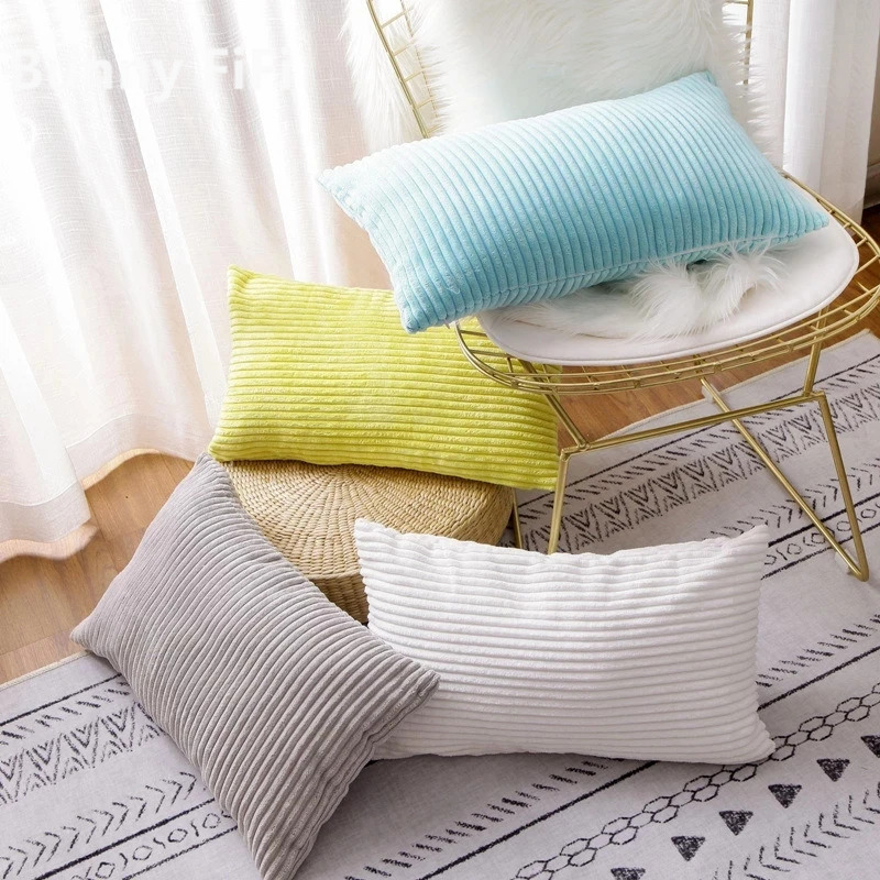 Corduroy Gestreepte Kussenhoes - Pillow Cover 20X20 recensie en prijs